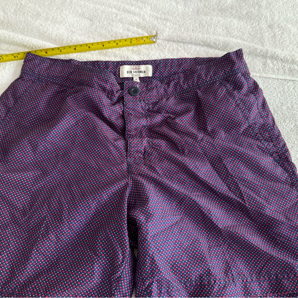 Ben Sherman Men's Shorts in Purple with Dotted Design